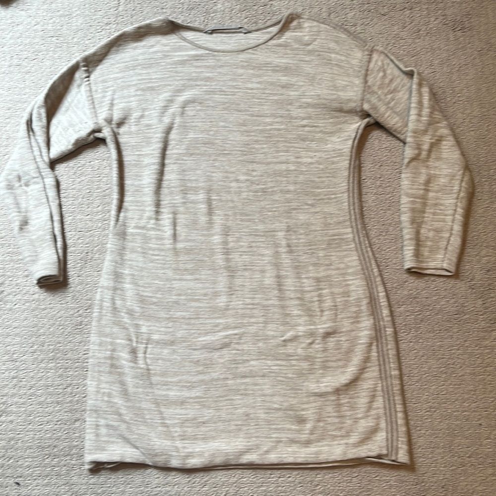 pink-grey knit athleta dress size LP
